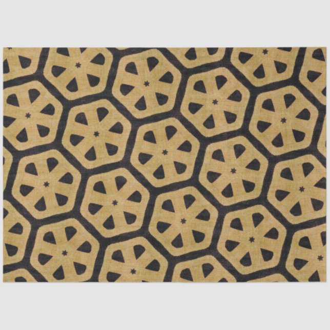 Papier Mousseline Papier de découpage textile africain (Recto)