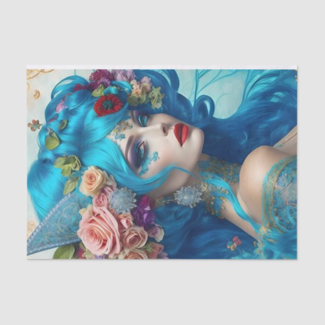 Papier Mousseline Papier de découpage victorien gras (Recto)