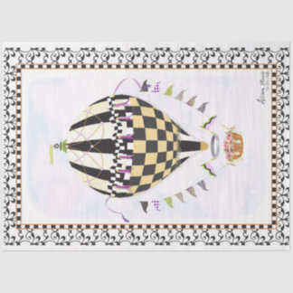 Papier Mousseline Papier de découpage Whimsical Balloon à air chaud