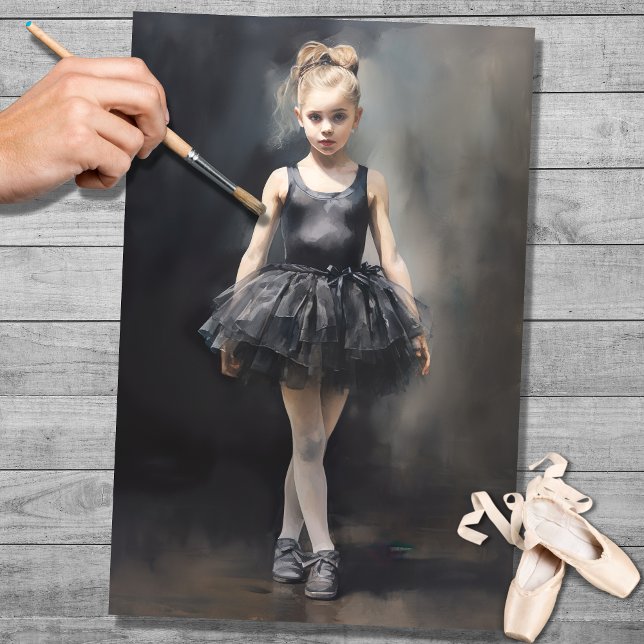 Papier Mousseline Papier de découpage Young Ballerina 2 (Créateur téléchargé)