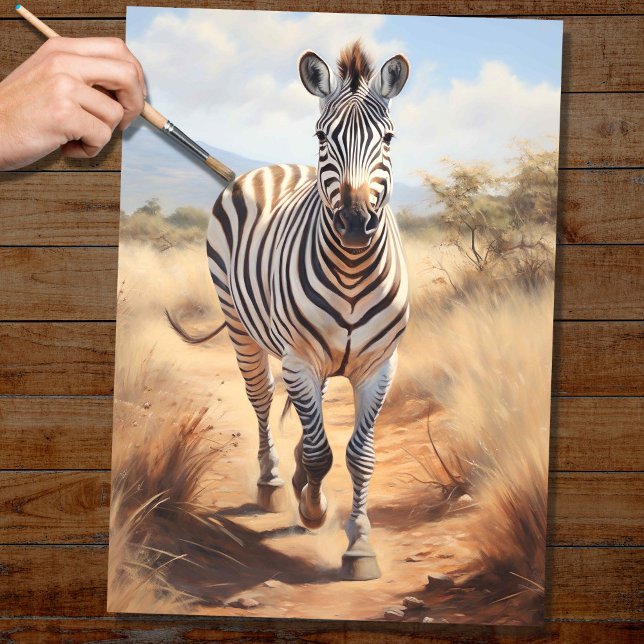 Papier Mousseline Papier de découpage Zebra 1 (Créateur téléchargé)