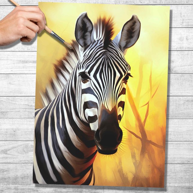 Papier Mousseline Papier de découpage Zebra 4 (Créateur téléchargé)