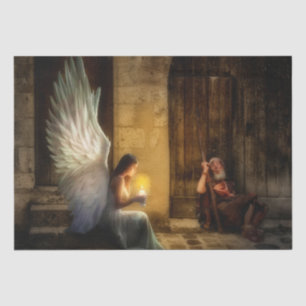 Papier Mousseline Papier de fond Angel Poor Man 15x20