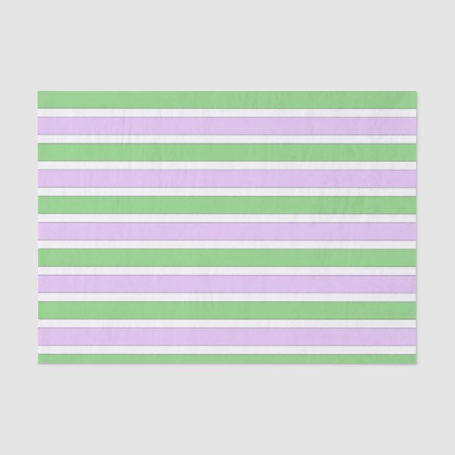 Papier Mousseline Papier de fond blanc, Lilac et vert (Recto)