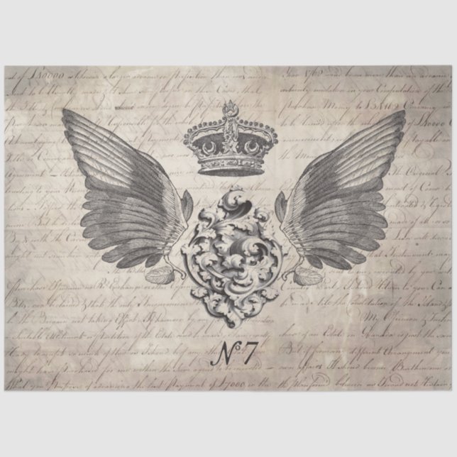 Papier Mousseline papier de fond de découpage des ailes (Recto)