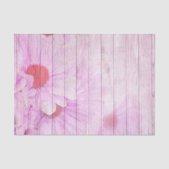 Papier Mousseline Papier de fond de scène fleuri violet (Recto)
