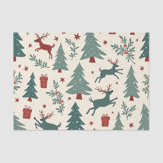 Papier Mousseline Papier de Noël (Recto)