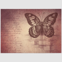 Papier de papier de découpage papillon vintage