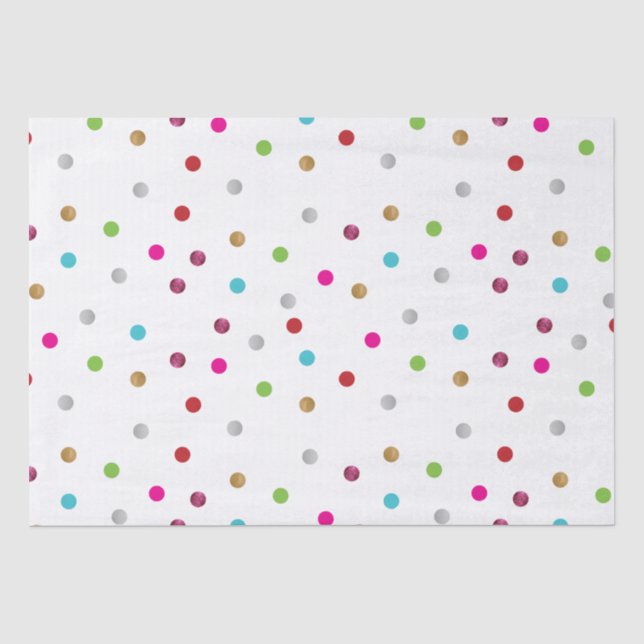 Papier Mousseline Papier de papier de fond de polka (Recto)