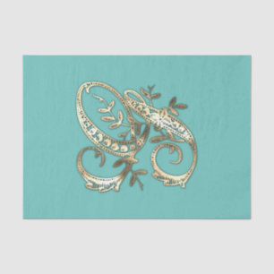 Papier Mousseline Papier de papier de fond G pour monogramme d'or vi