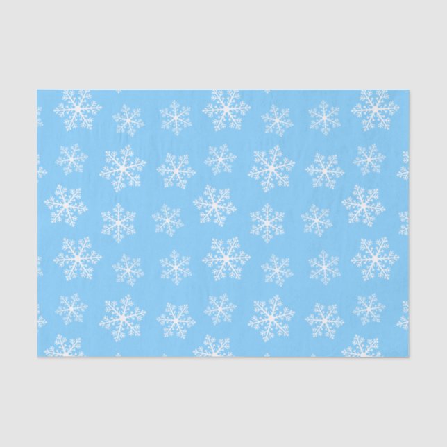 Papier Mousseline Papier de papier de papier à neige bleu (Recto)