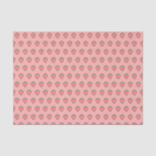 Papier Mousseline Papier de papier de tissus Motif d'icônes fraises