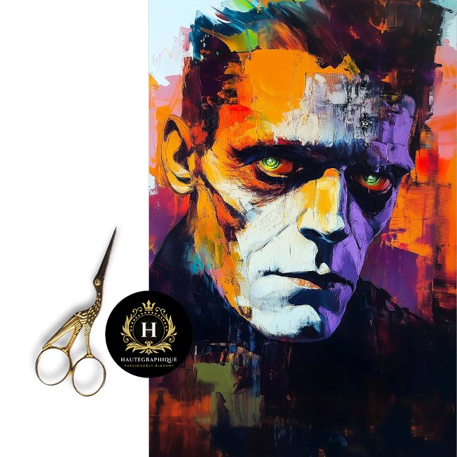 Papier Mousseline Papier de papier Frankenstein Decoupage (Créateur téléchargé)