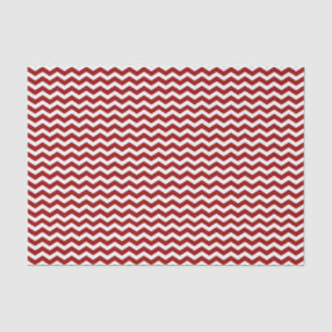 Papier Mousseline Papier de papier Motif Chevron rouge et blanc
