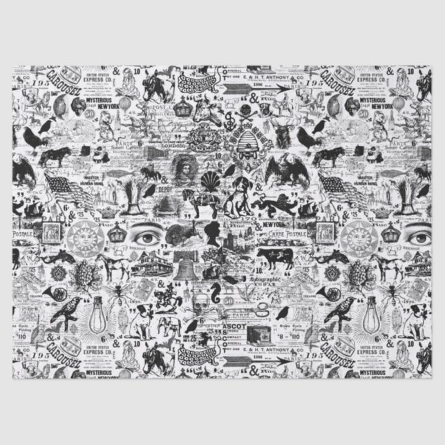 Papier Mousseline Papier de papier ou de découpage d'illustrations V (Recto)