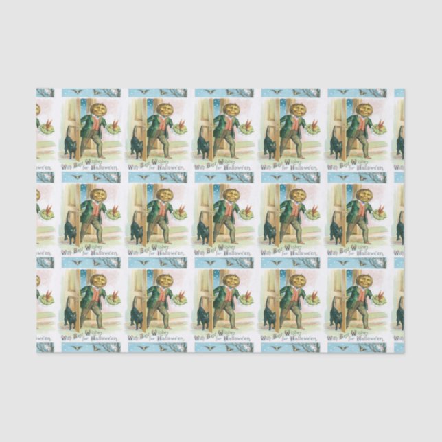 Papier Mousseline Papier de papier pour homme citrouille (Recto)