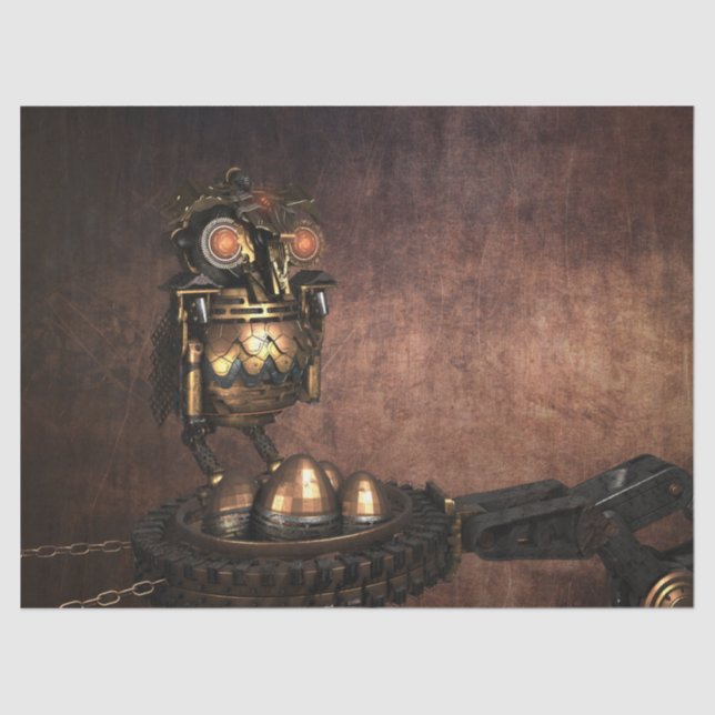 Papier Mousseline Papier de papier tissu de découpage Chouette à vap (Recto)