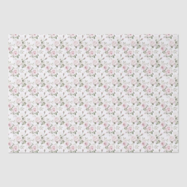 Papier Mousseline Papier de papier tissu Roses Roses Roses Roses Ros (Recto)