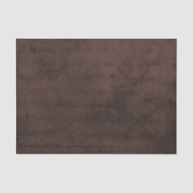 Papier Mousseline Papier de parchemin de cognac rouge foncé journal  (Recto)