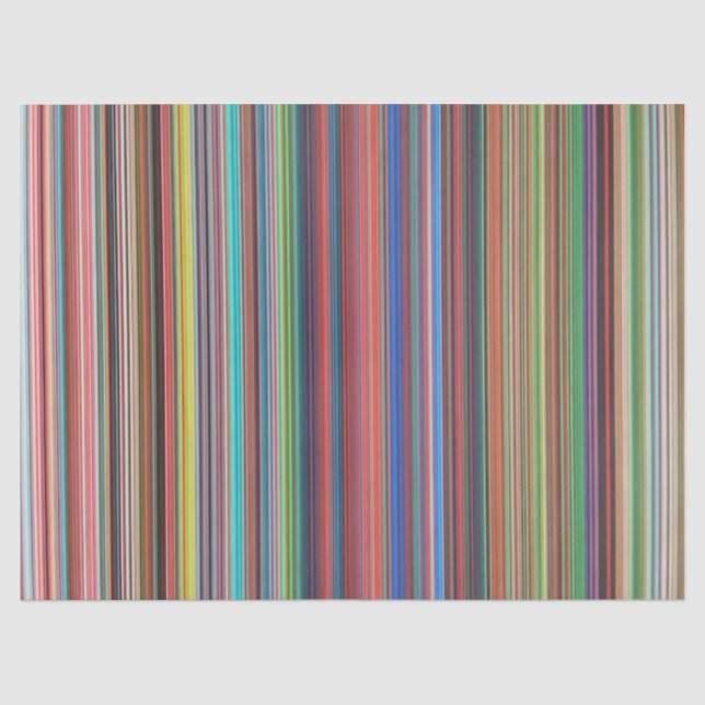 Papier Mousseline papier de tissu à rayures de couleur (Recto)