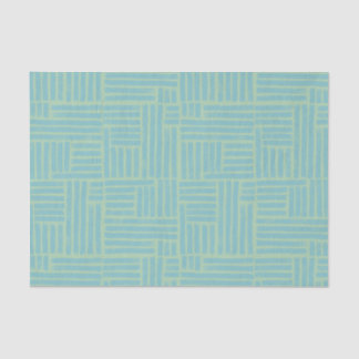 Papier Mousseline Papier de tissu à rouleaux d'encre turquoise
