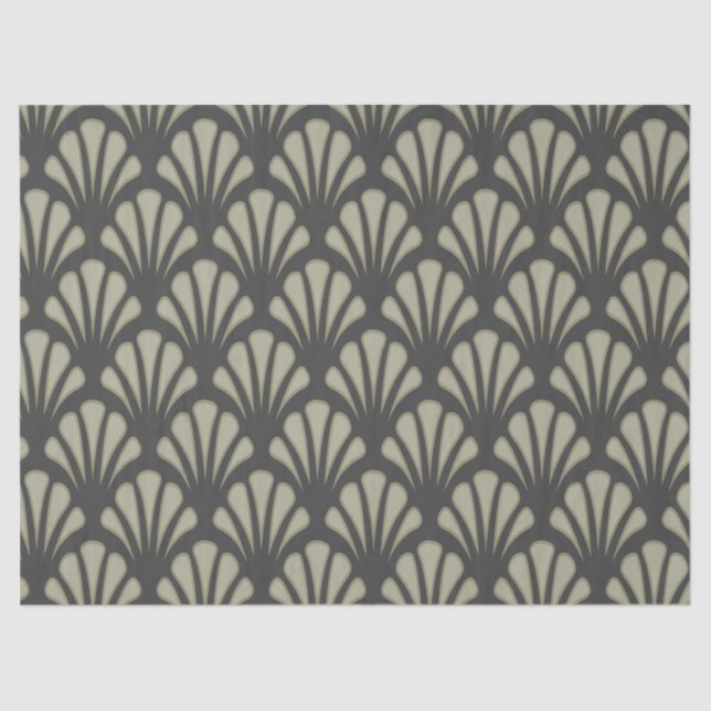 Papier Mousseline papier de tissu art nouveau (Recto)