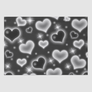 Papier Mousseline Papier de tissu cardiaque des années 2000 