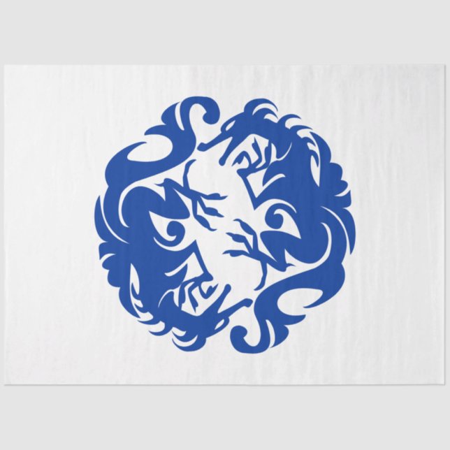 Papier Mousseline papier de tissu de dragons (Recto)