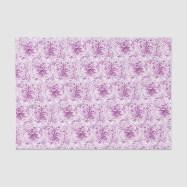 Papier Mousseline papier de tissu de fleurs d'aquarelle de fleurs vi (Recto)