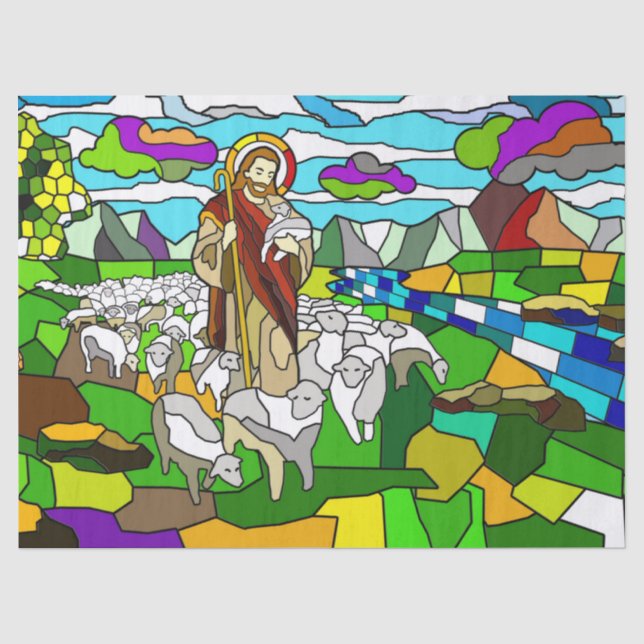 Papier Mousseline papier de tissu de jésus (Recto)
