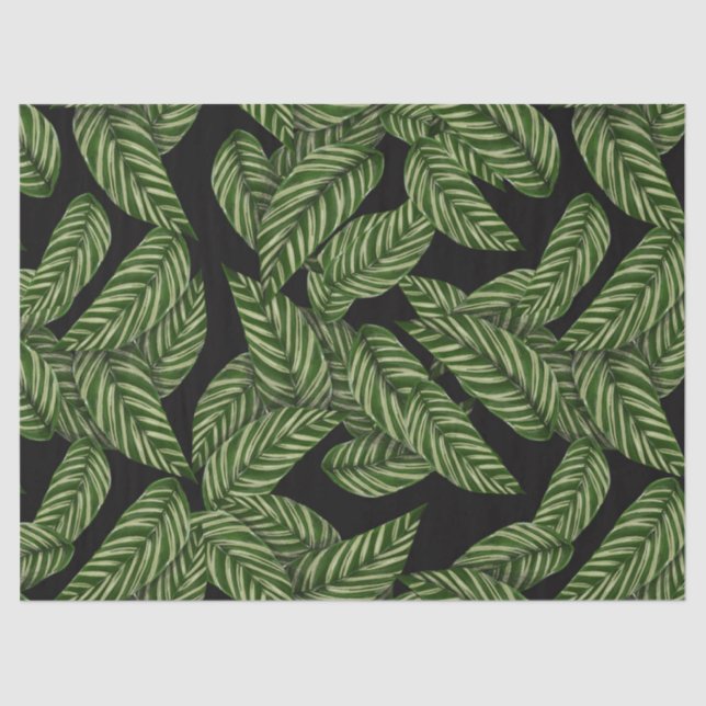 Papier Mousseline papier de tissu de la jungle feuille (Recto)
