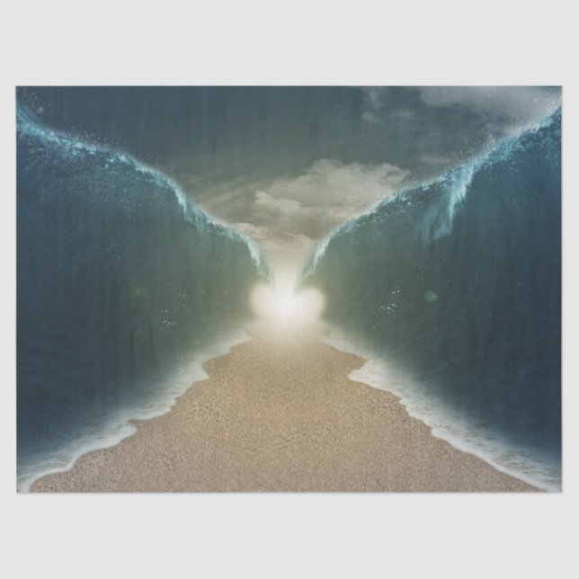 Papier Mousseline papier de tissu de la mer rouge (Recto)