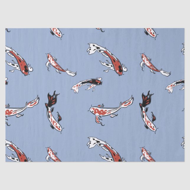 Papier Mousseline papier de tissu de poisson koi (Recto)