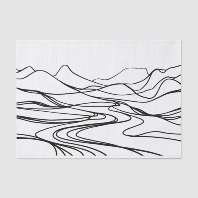 Papier Mousseline Papier de tissu de tranquillité zen monochromatiqu (Recto)
