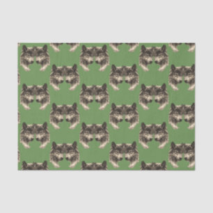 Papier Mousseline Papier de tissu décoratif Wolf