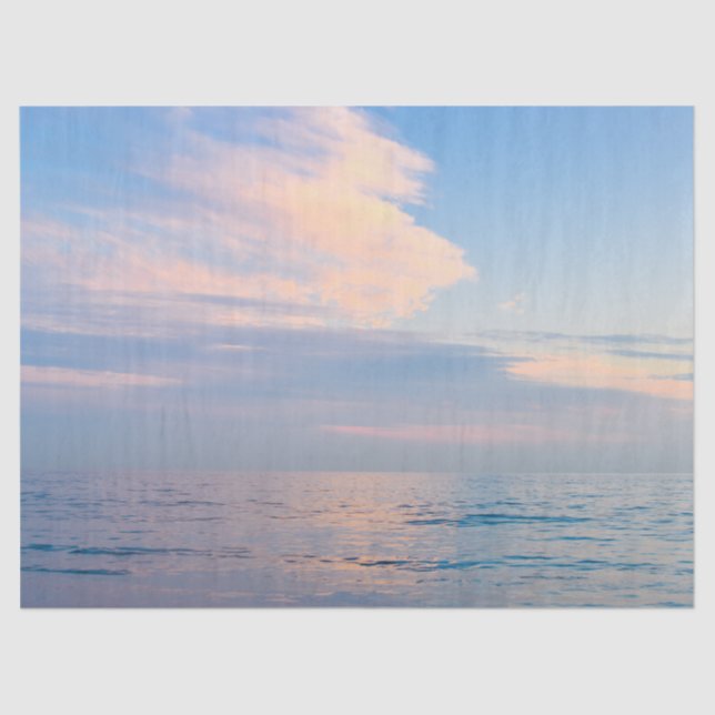 Papier Mousseline papier de tissu des eaux océaniques (Recto)