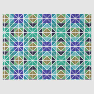 Papier Mousseline papier de tissu en mosaïque triangles