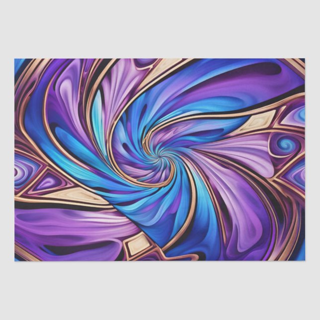 Papier Mousseline papier de tissu en spirale vive (Recto)