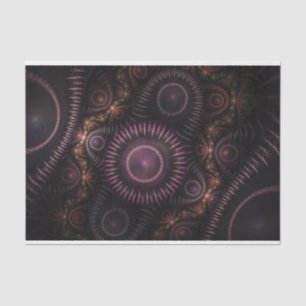 Papier Mousseline papier de tissu fractal violet