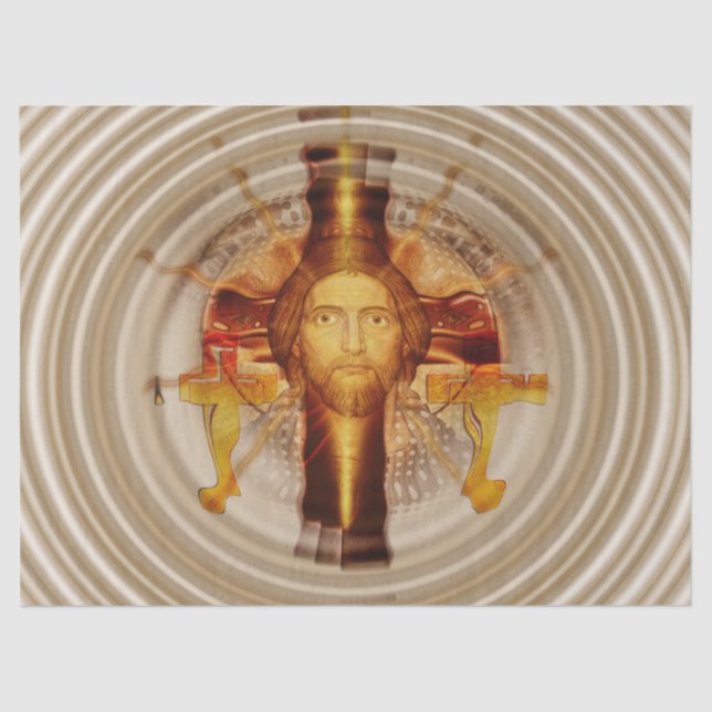 Papier Mousseline papier de tissu jésus résurrection (Recto)