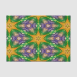 Papier Mousseline Papier de tissu Mardi Gras Stars