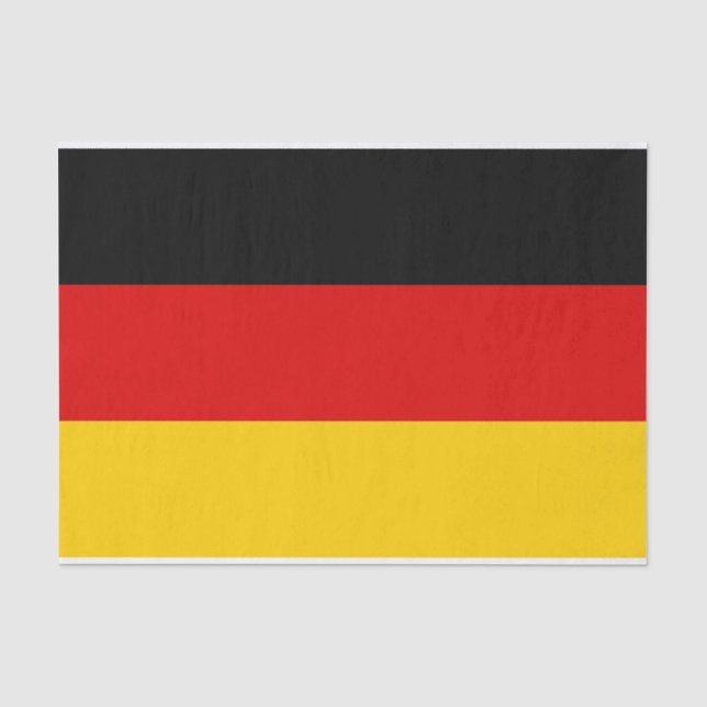 Papier Mousseline Papier de tissu patriotique avec drapeau d'Allemag (Recto)
