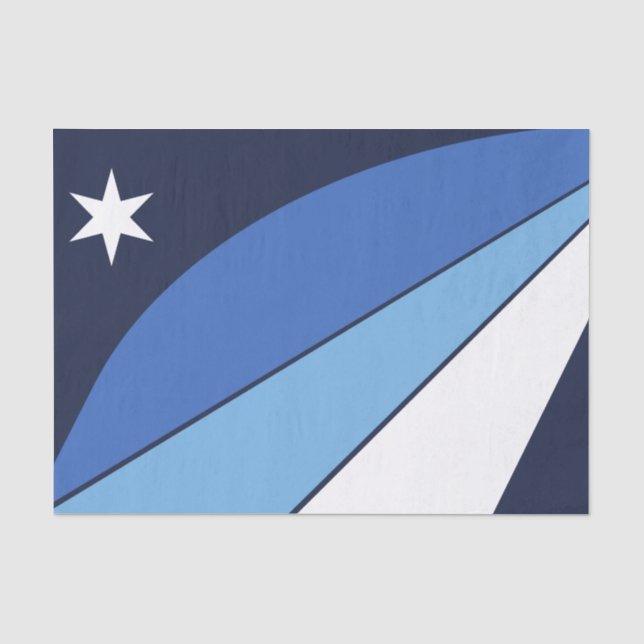 Papier Mousseline Papier de tissu patriotique avec drapeau de Columb (Recto)