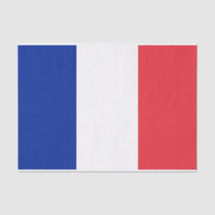 Papier Mousseline Papier de tissu patriotique avec drapeau de France