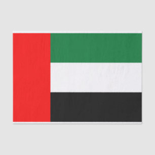 Papier Mousseline Papier de tissu patriotique avec drapeau des EAU