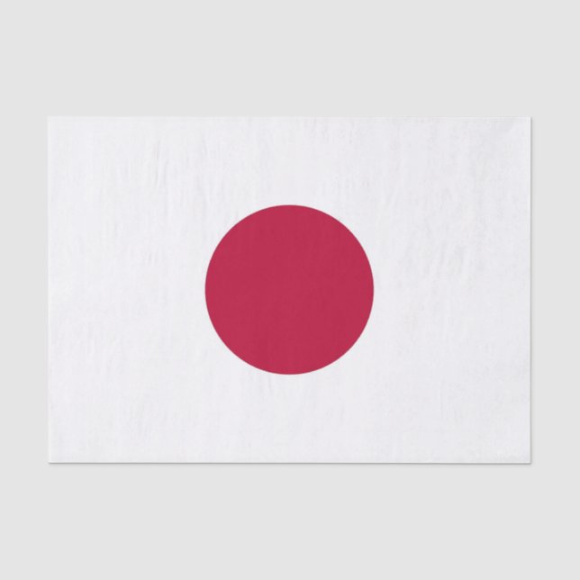 Papier Mousseline Papier de tissu patriotique avec drapeau du Japon (Recto)