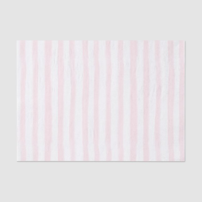 Papier Mousseline Papier de tissu rayé rose pâle (Recto)