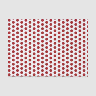Papier Mousseline Papier de tissu Red Polka Dot