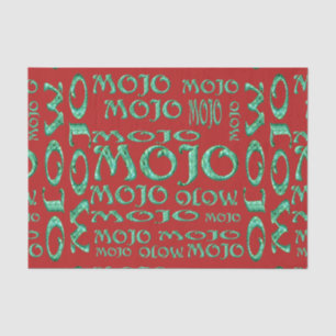 Papier Mousseline Papier de tissu rouge Mojo