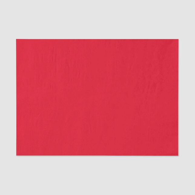 Papier Mousseline Papier de tissu rouge personnalisé avec nom person (Recto)